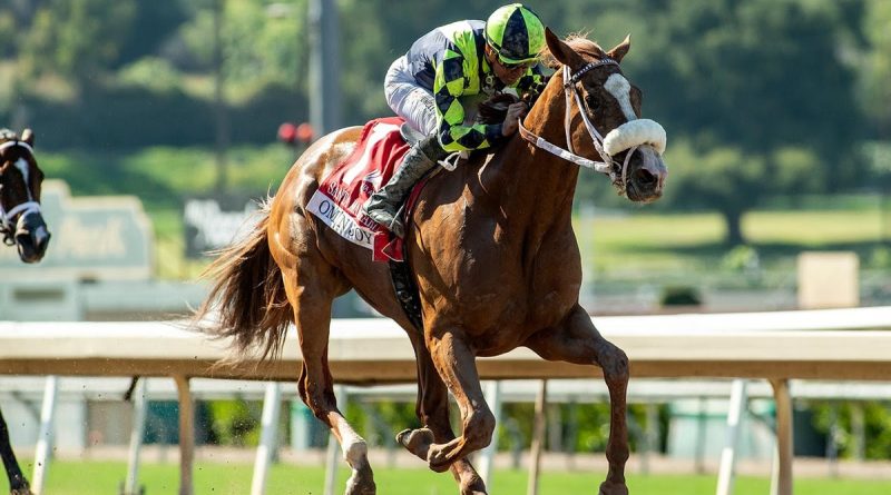 OM N JOY remata desde el último para ganar el Santa Margarita Stakes