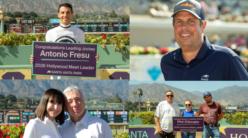 Fresu, D´Amato y Reddan ganan la estadísticas en el Hollywood Meet de Santa Anita