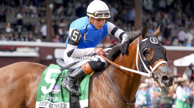 REEF RUNNER sin tocarlo gana el Jaipur Stakes