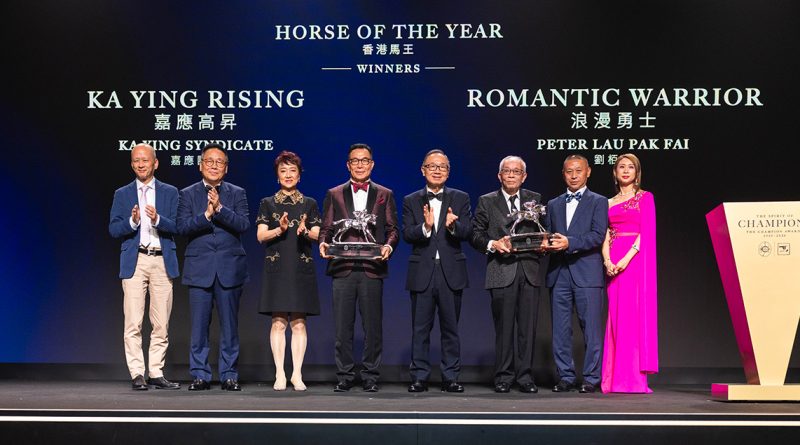 KA YING RISING y ROMANTIC WARRIOR comparten el Caballo del Año en Hong Kong