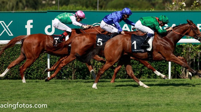 CALANDAGAN muestra su feroz remate para ganar el Grand Prix de Saint-Cloud