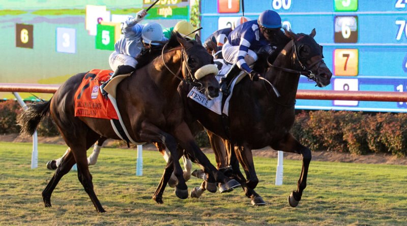 TEST SCORE se suma a Keeneland al ganar el Del Mar Handicap