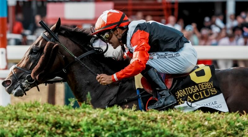GLACIUS y un magistral Luís Sáez durmieron al grupo en el Saratoga Derby