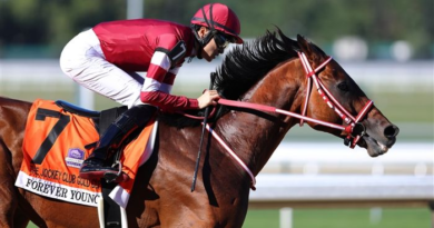 FOREVER YOUNG se pasea en el regreso de Belmont Park