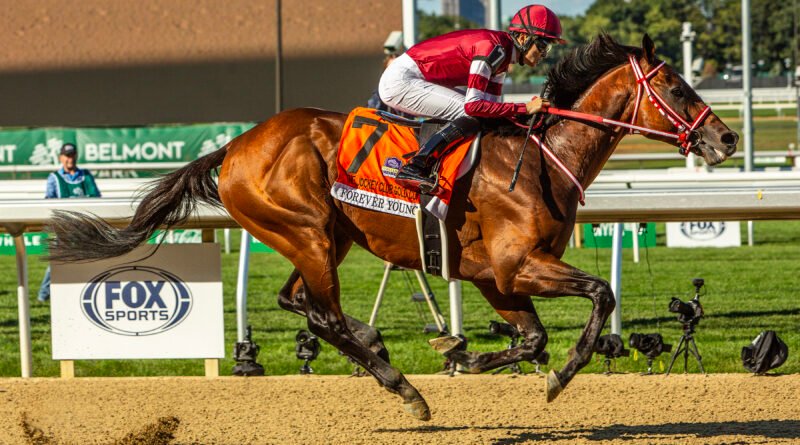 FOREVER YOUNG se pasea en el regreso de Belmont Park
