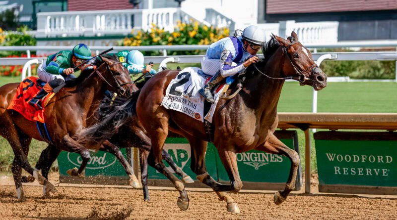 MANUKA HONEY mantiene su invicto en el Pocahontas Stakes