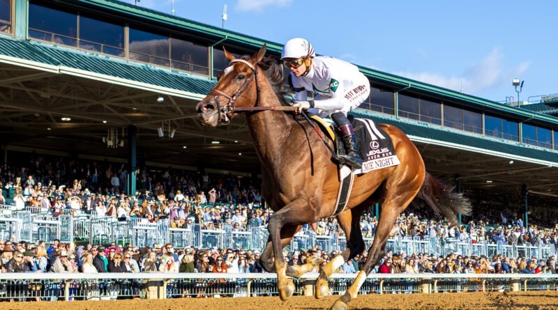 MOVIE NIGHT y Flavien Prat conquistan el Lexus Raven Run Stakes