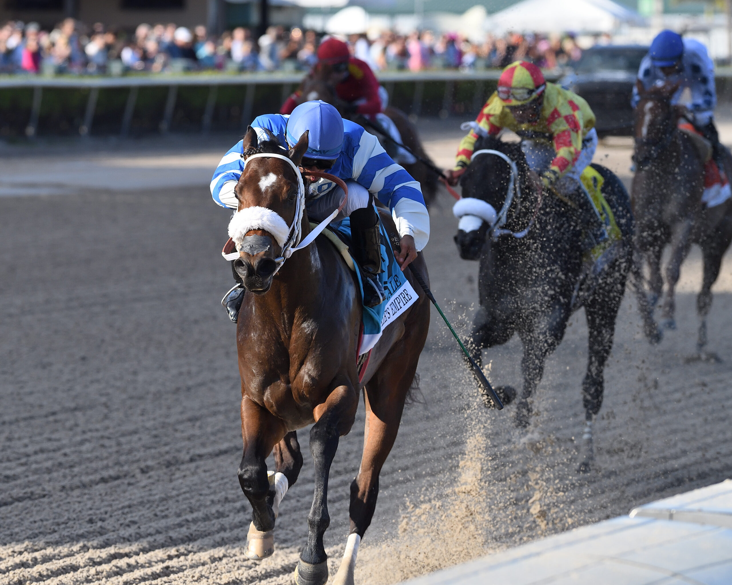 Victoria de FRANKIE´S EMPIRE en el Swale Stakes