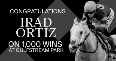 Irad Ortiz Jr. alcanza su victoria 1000 en Gulfstream Park