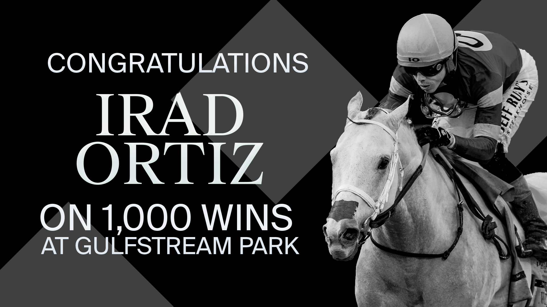 Irad Ortiz Jr. alcanza su victoria 1000 en Gulfstream Park