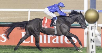 REBEL´S ROMANCE vuela en el City Of Gold en el Emirates Super Saturday