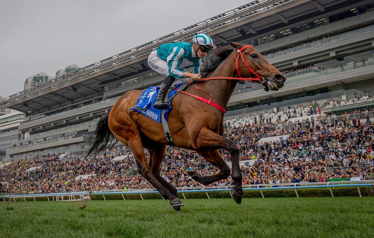 ROMANTIC WARRIOR impone su jerarquía en la Hong Kong Gold Cup