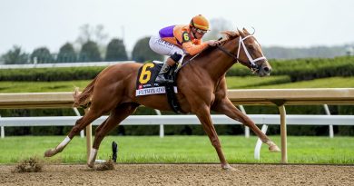 FUTHER ADO galopa el Blue Grass Stakes