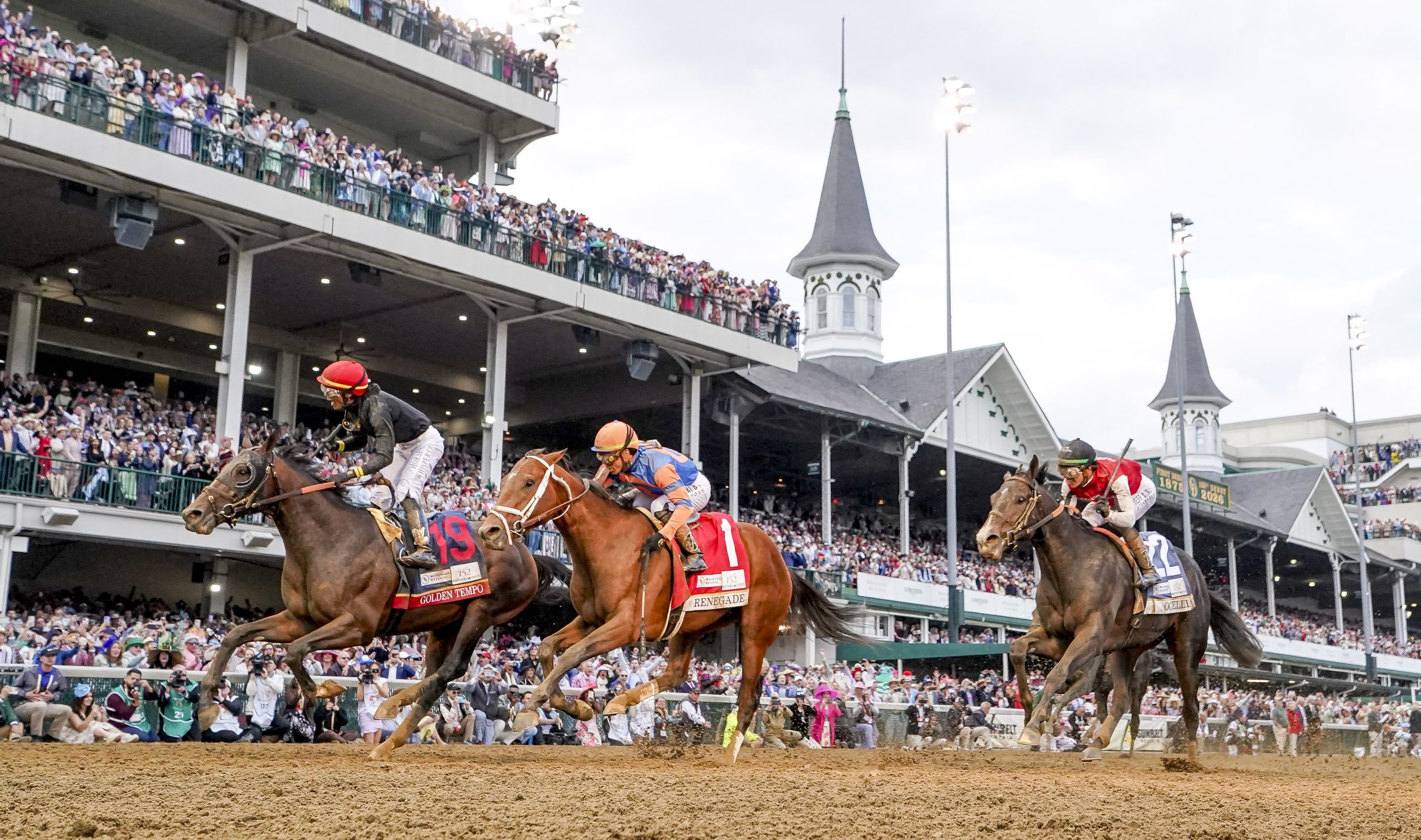 GOLDEN TEMPO gana el Kentucky Derby con la magia de José Luís Ortiz